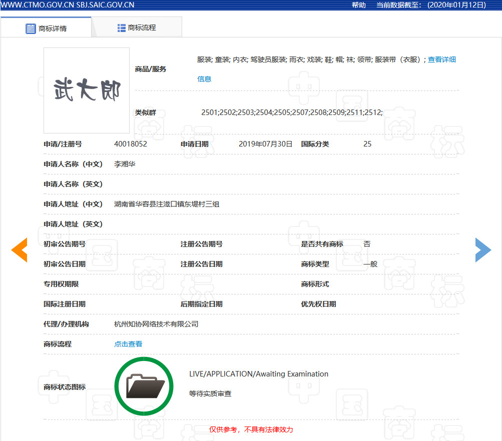 “武大郎”商標因烈士被駁回？烈士姓名禁用商標